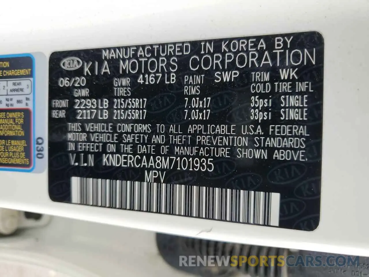 15 Photograph of a damaged car KNDERCAA8M7101935 KIA SELTOS 2021