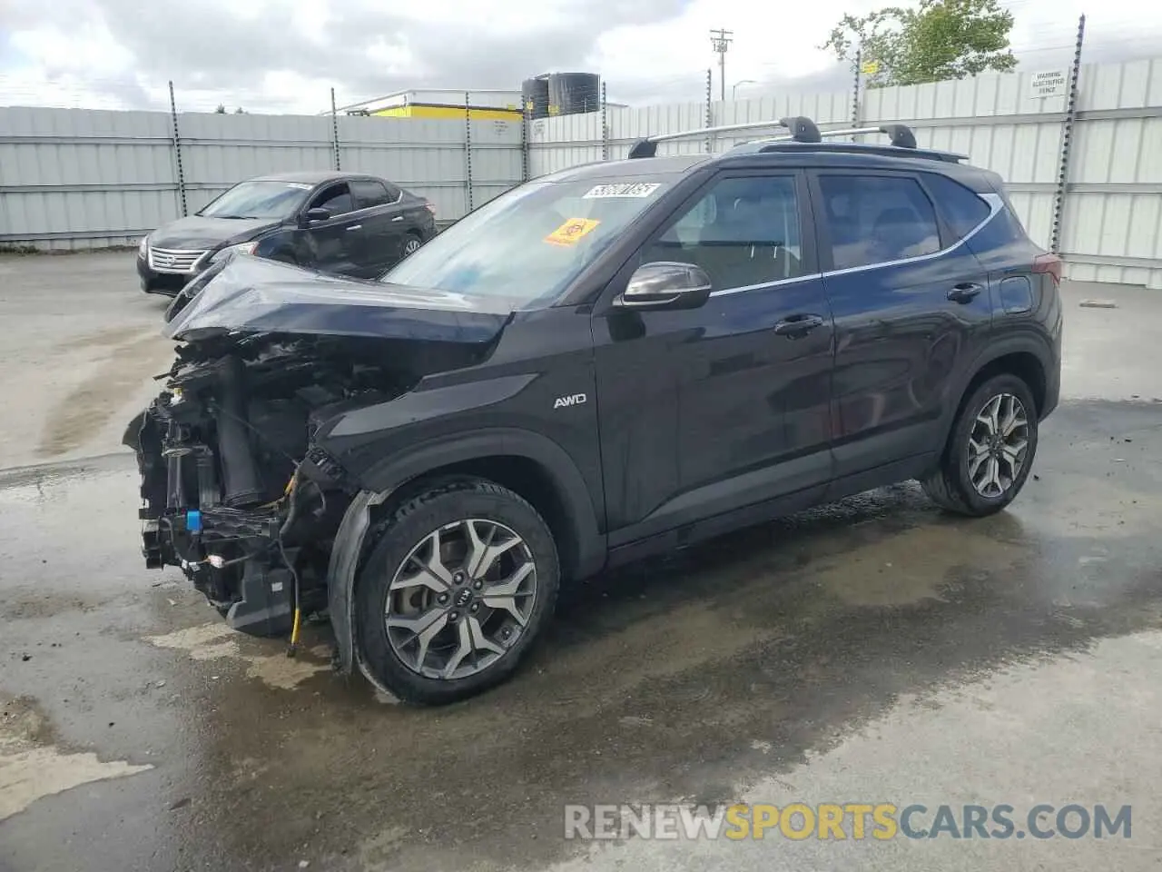 1 Photograph of a damaged car KNDERCAA8M7222044 KIA SELTOS 2021
