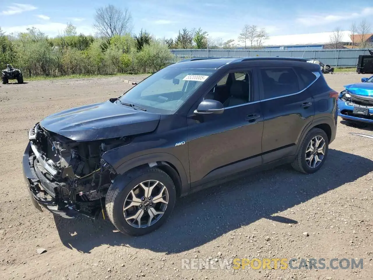 1 Photograph of a damaged car KNDERCAA9M7218505 KIA SELTOS 2021
