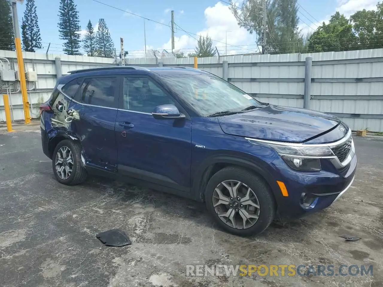 4 Photograph of a damaged car KNDERCAA9M7219461 KIA SELTOS 2021