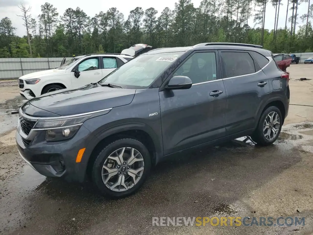 1 Photograph of a damaged car KNDERCAAXM7165376 KIA SELTOS 2021