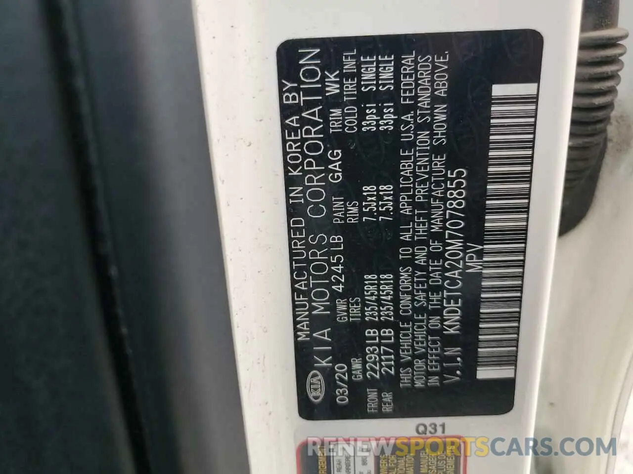 12 Photograph of a damaged car KNDETCA20M7078855 KIA SELTOS 2021