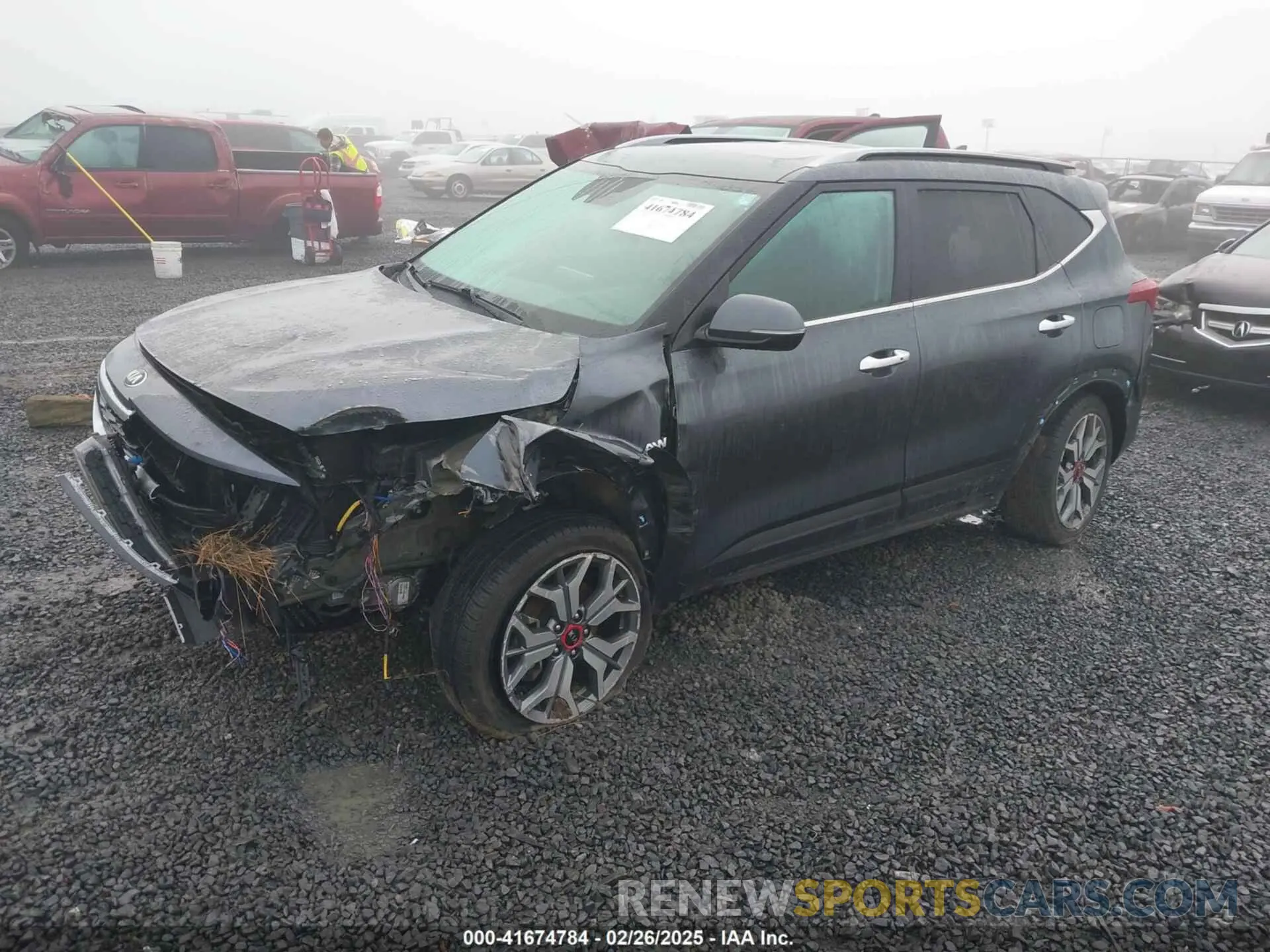2 Photograph of a damaged car KNDETCA26M7182220 KIA SELTOS 2021