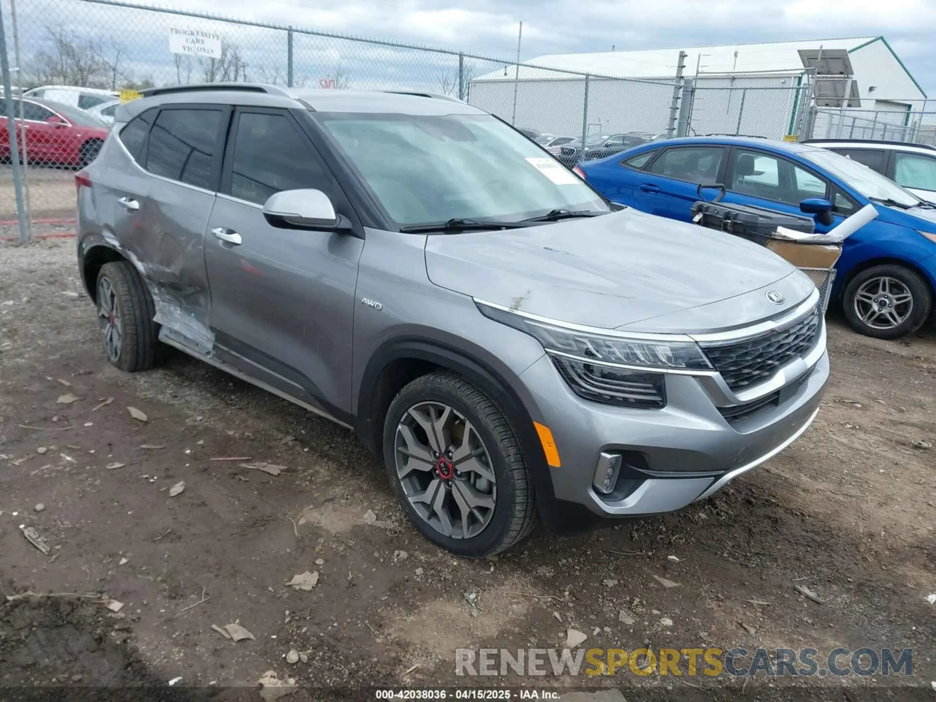 1 Photograph of a damaged car KNDETCA28M7161143 KIA SELTOS 2021
