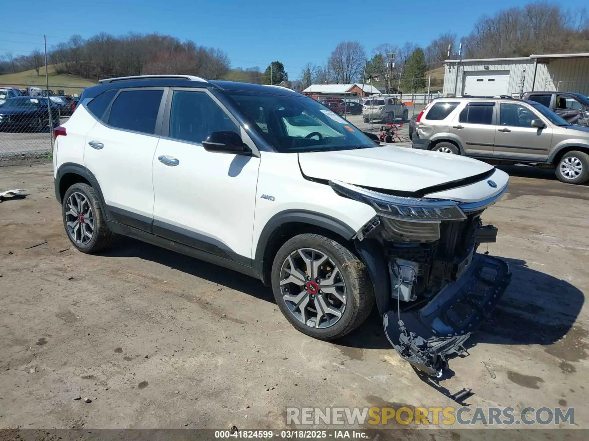 1 Photograph of a damaged car KNDETCA28M7206615 KIA SELTOS 2021