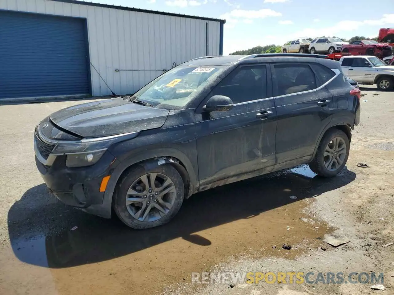1 Photograph of a damaged car KNDEU2AA2M7095039 KIA SELTOS 2021
