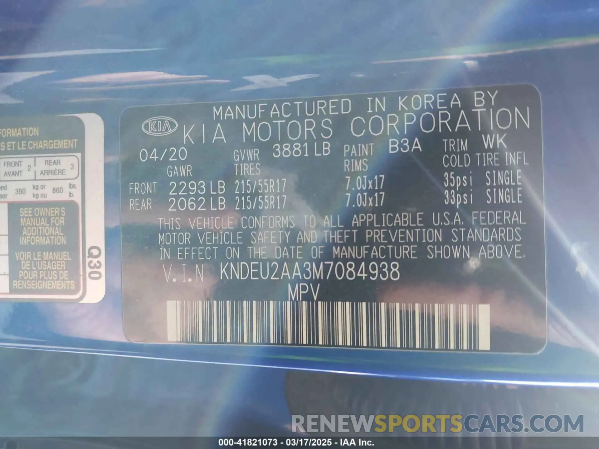 9 Photograph of a damaged car KNDEU2AA3M7084938 KIA SELTOS 2021