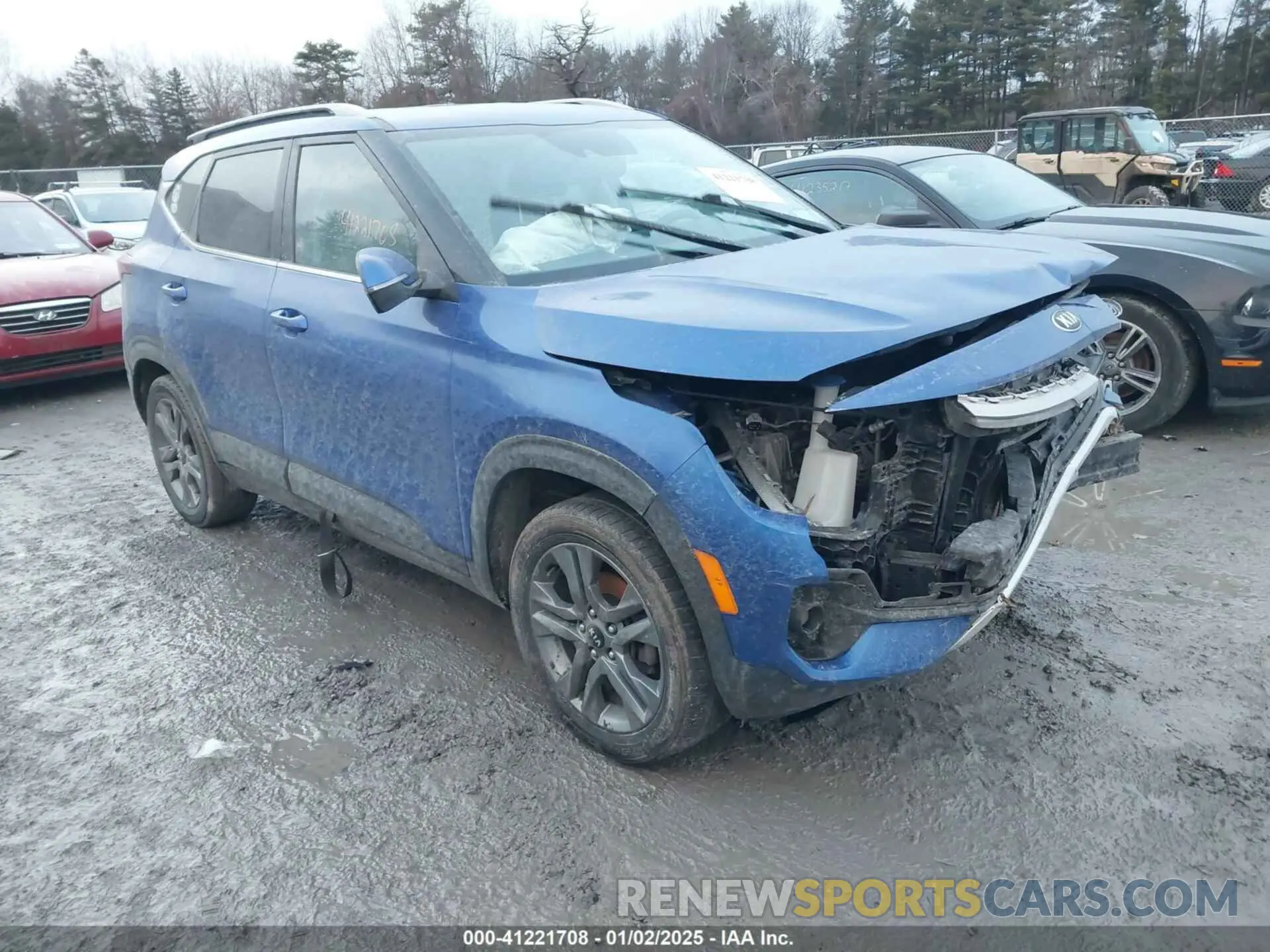 1 Photograph of a damaged car KNDEU2AA5M7045302 KIA SELTOS 2021