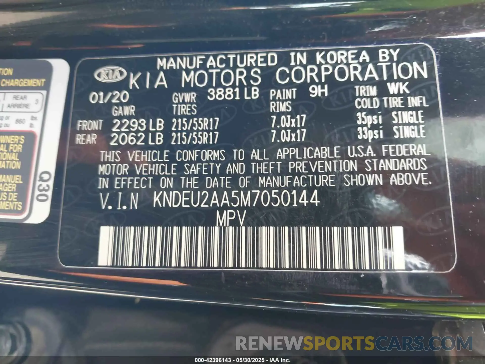 9 Photograph of a damaged car KNDEU2AA5M7050144 KIA SELTOS 2021
