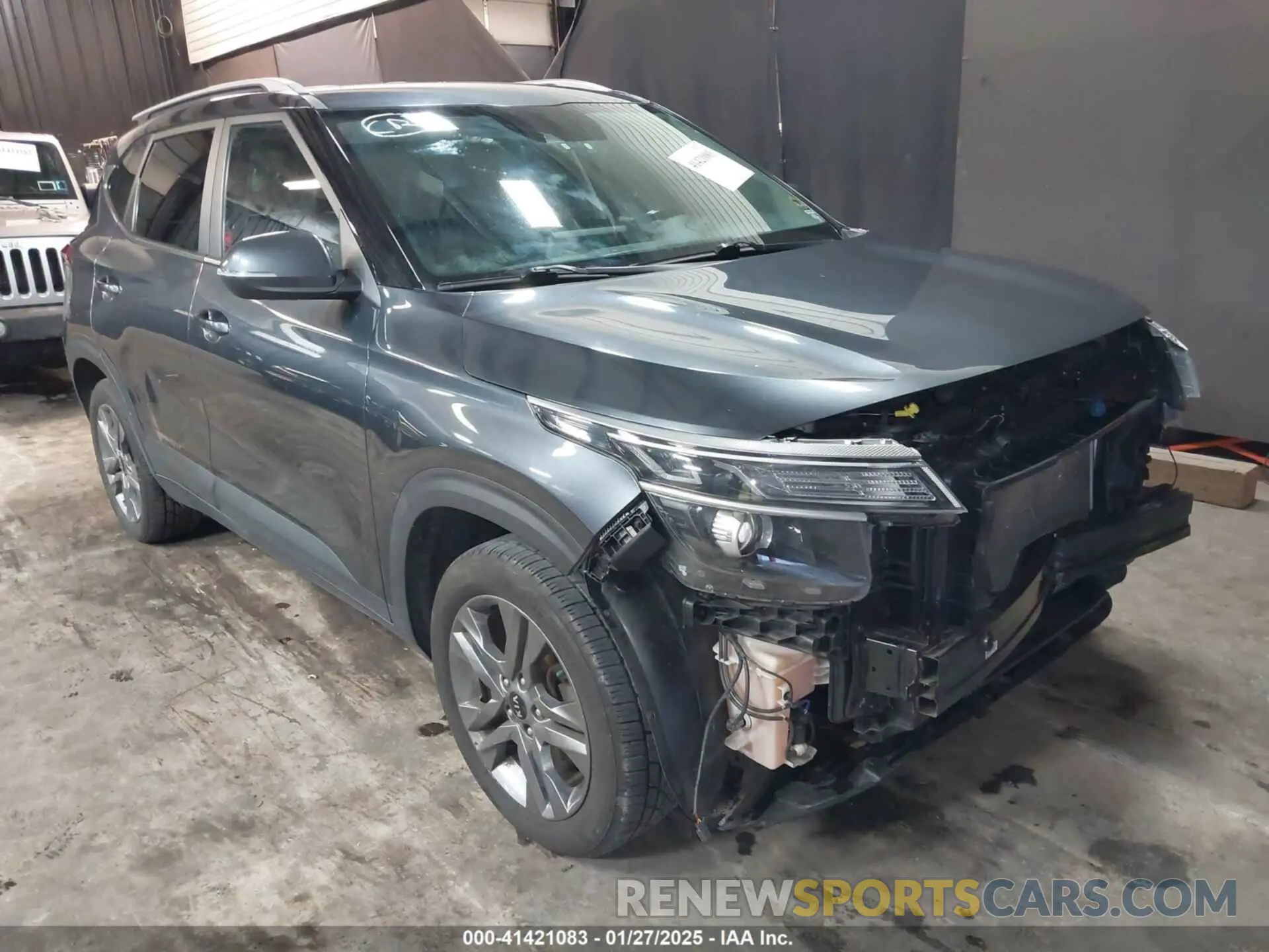 1 Photograph of a damaged car KNDEU2AA5M7227629 KIA SELTOS 2021