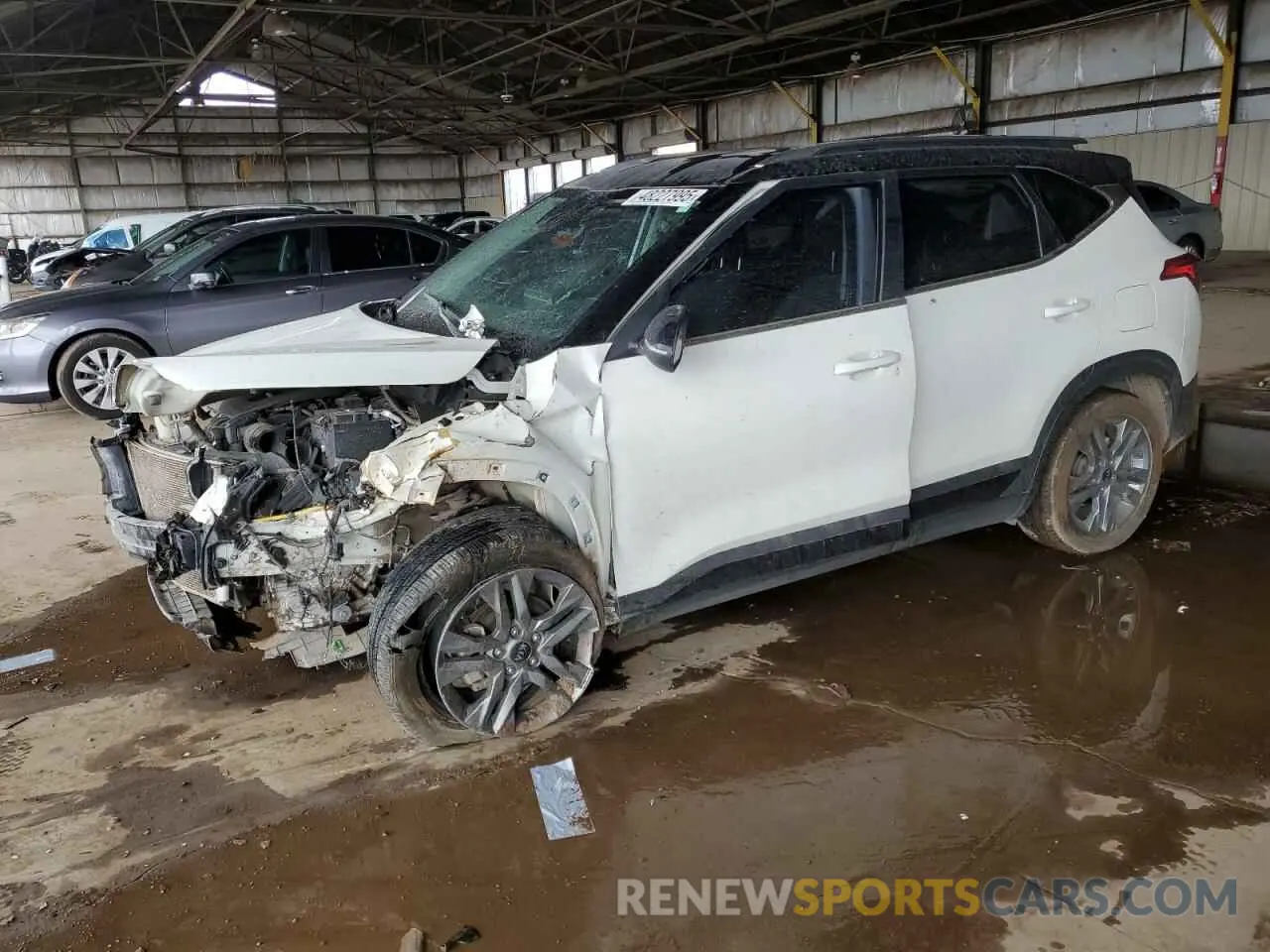 1 Photograph of a damaged car KNDEU2AA6M7099112 KIA SELTOS 2021