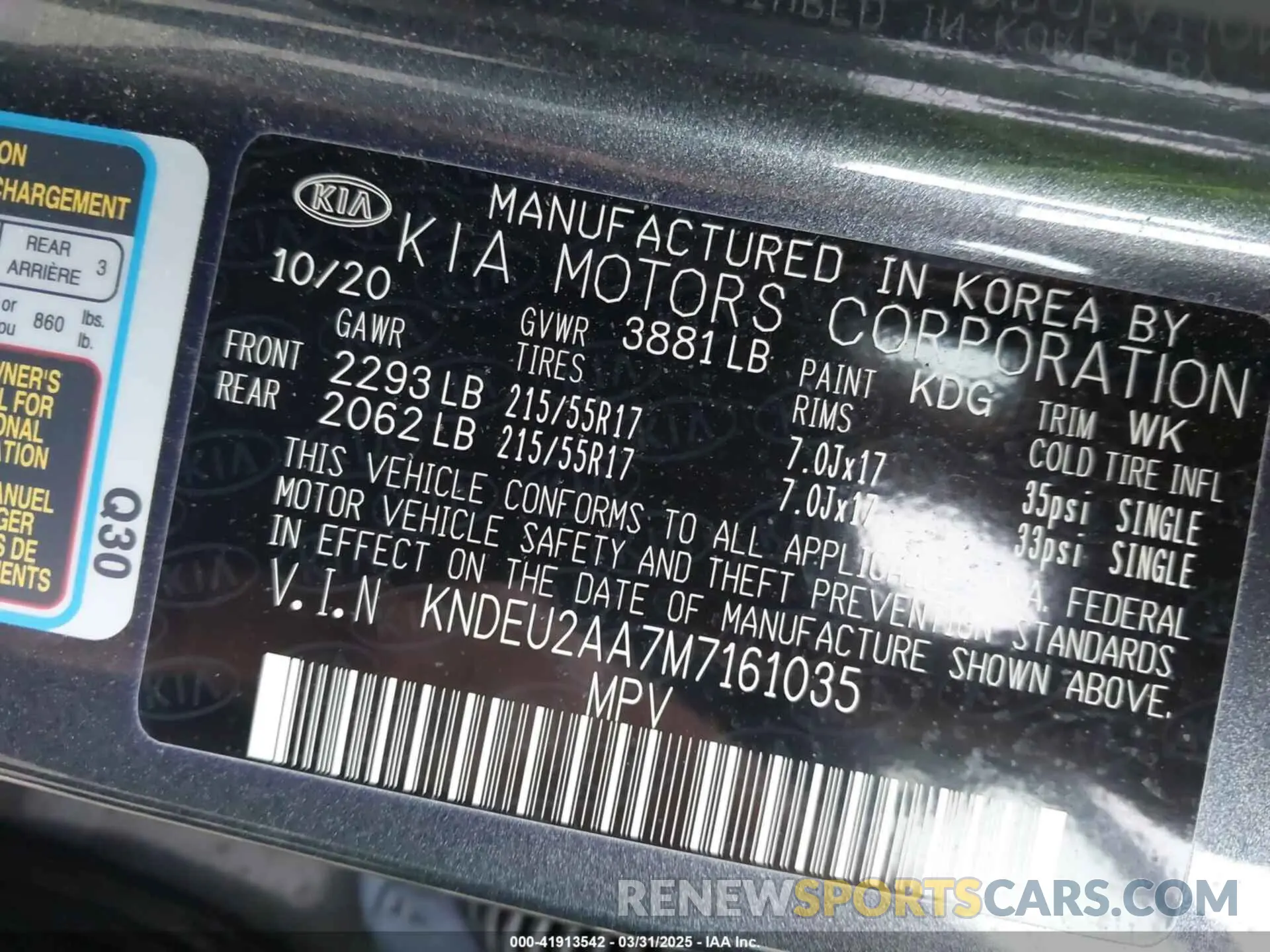 9 Photograph of a damaged car KNDEU2AA7M7161035 KIA SELTOS 2021