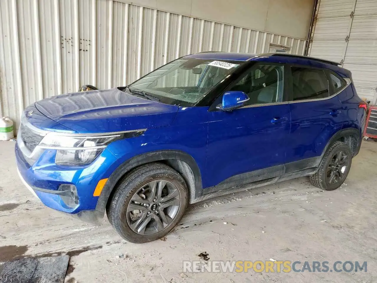 1 Photograph of a damaged car KNDEU2AA7M7227096 KIA SELTOS 2021