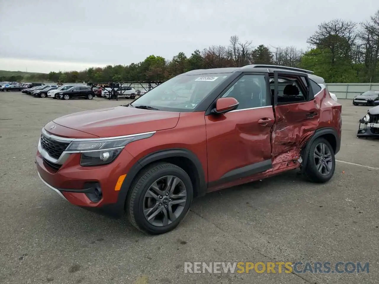 1 Photograph of a damaged car KNDEU2AA8M7115682 KIA SELTOS 2021
