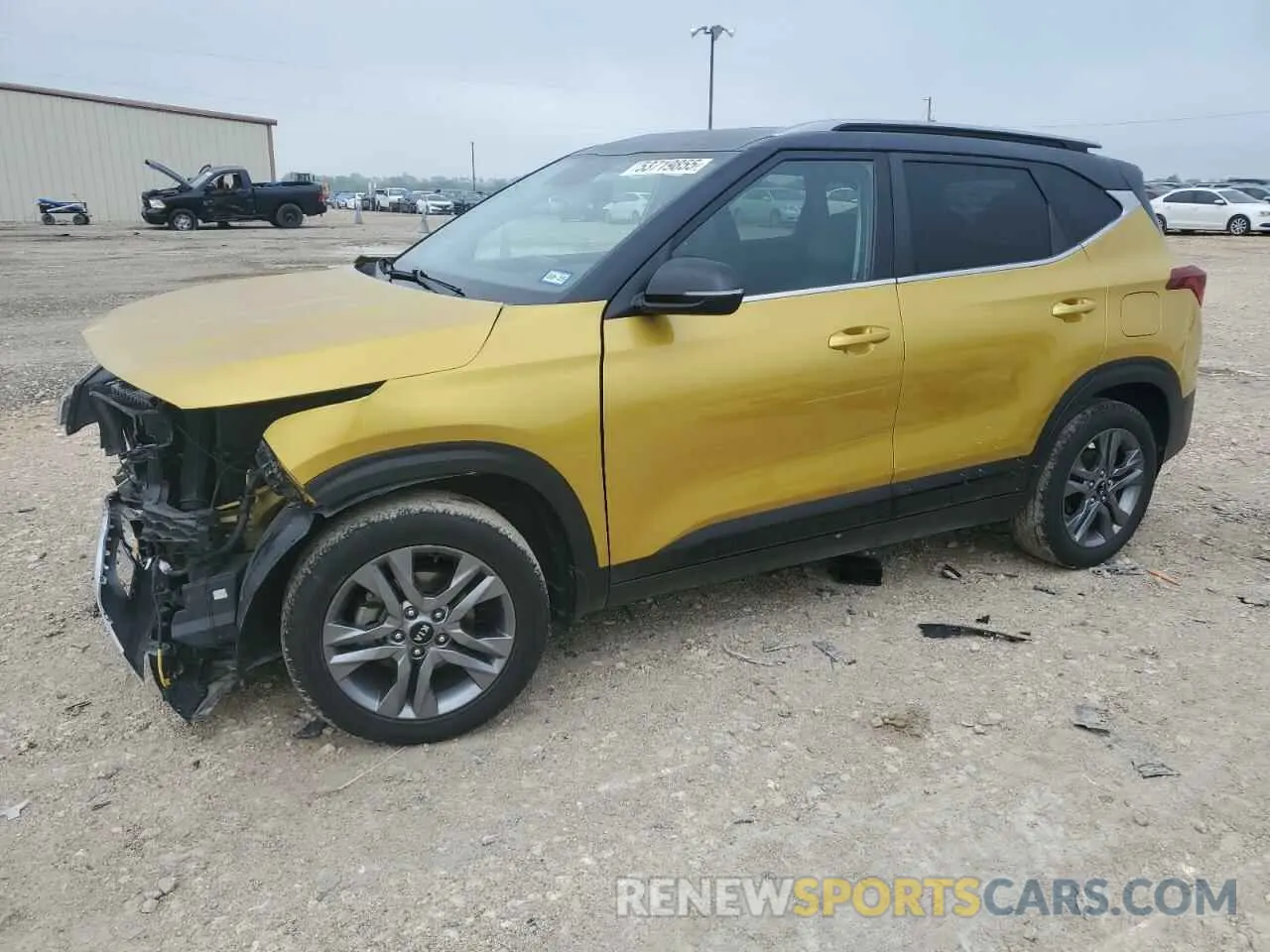 1 Photograph of a damaged car KNDEU2AA8M7151033 KIA SELTOS 2021