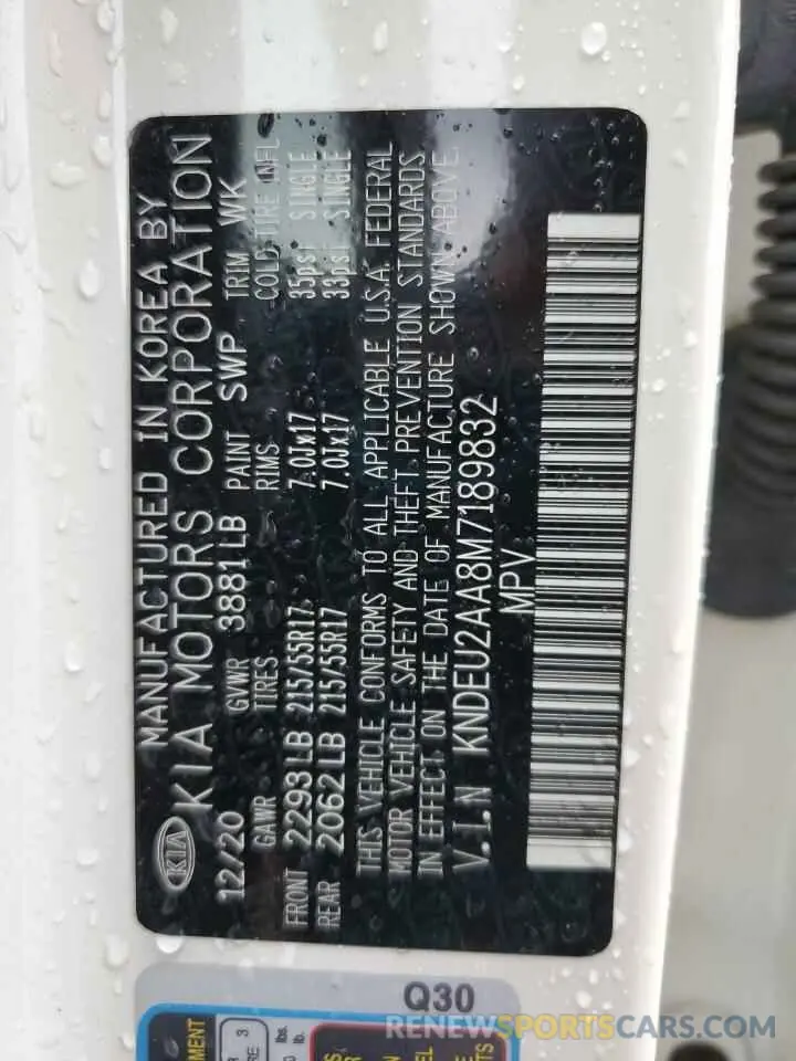 13 Photograph of a damaged car KNDEU2AA8M7189832 KIA SELTOS 2021