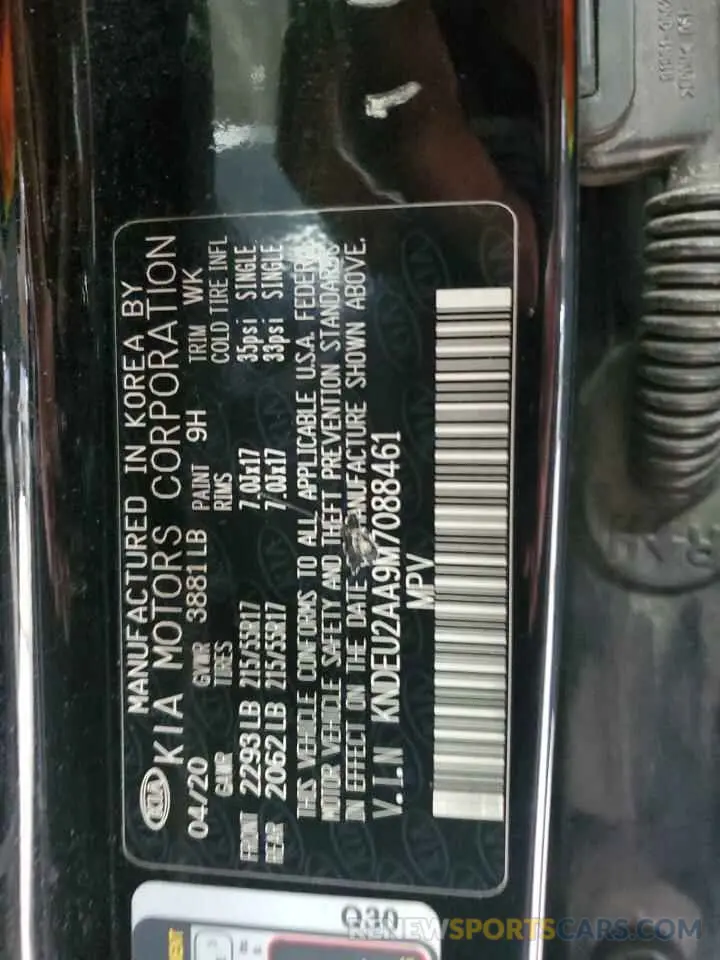 13 Photograph of a damaged car KNDEU2AA9M7088461 KIA SELTOS 2021