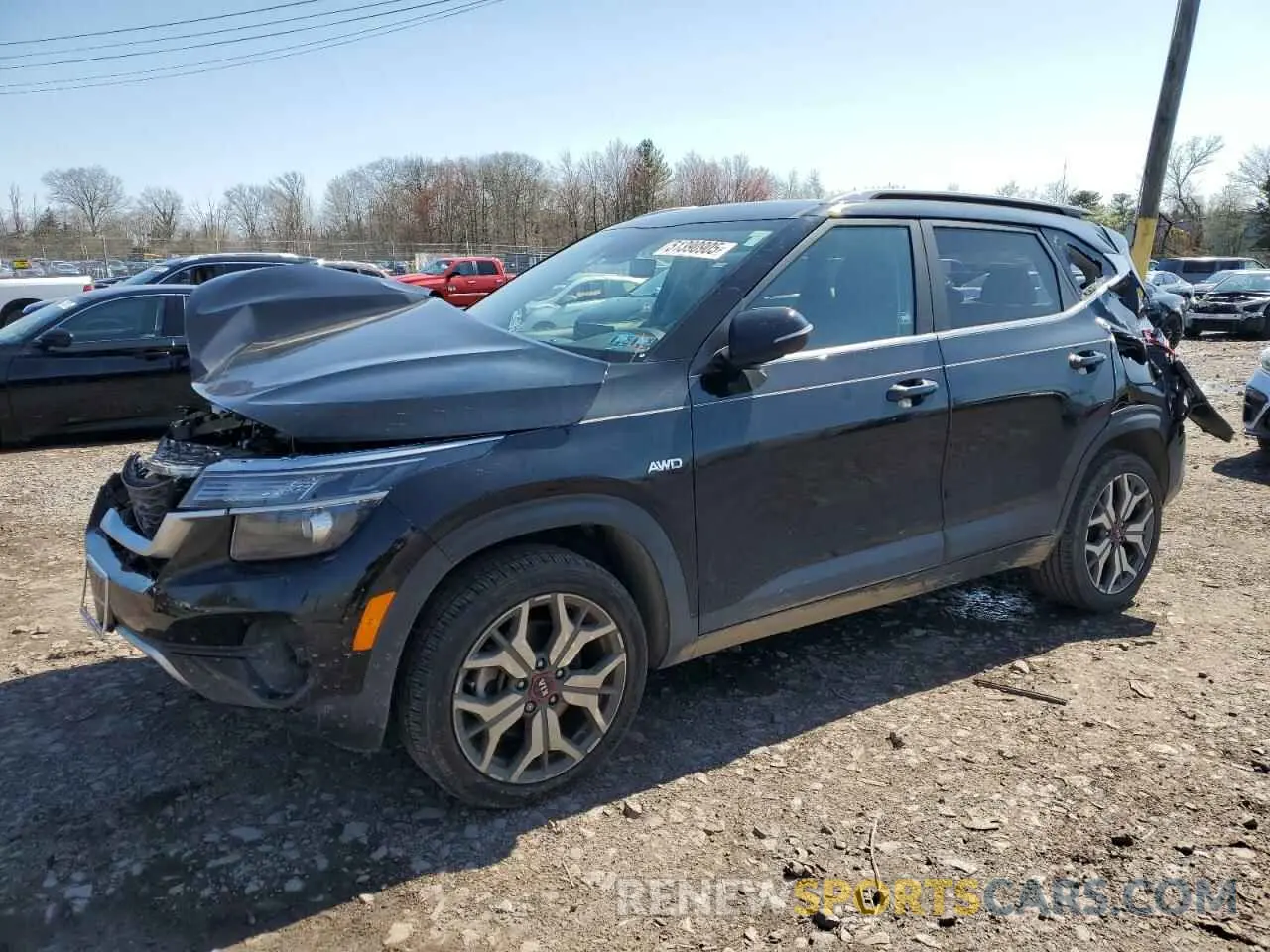 1 Photograph of a damaged car KNDEUCA25M7096104 KIA SELTOS 2021