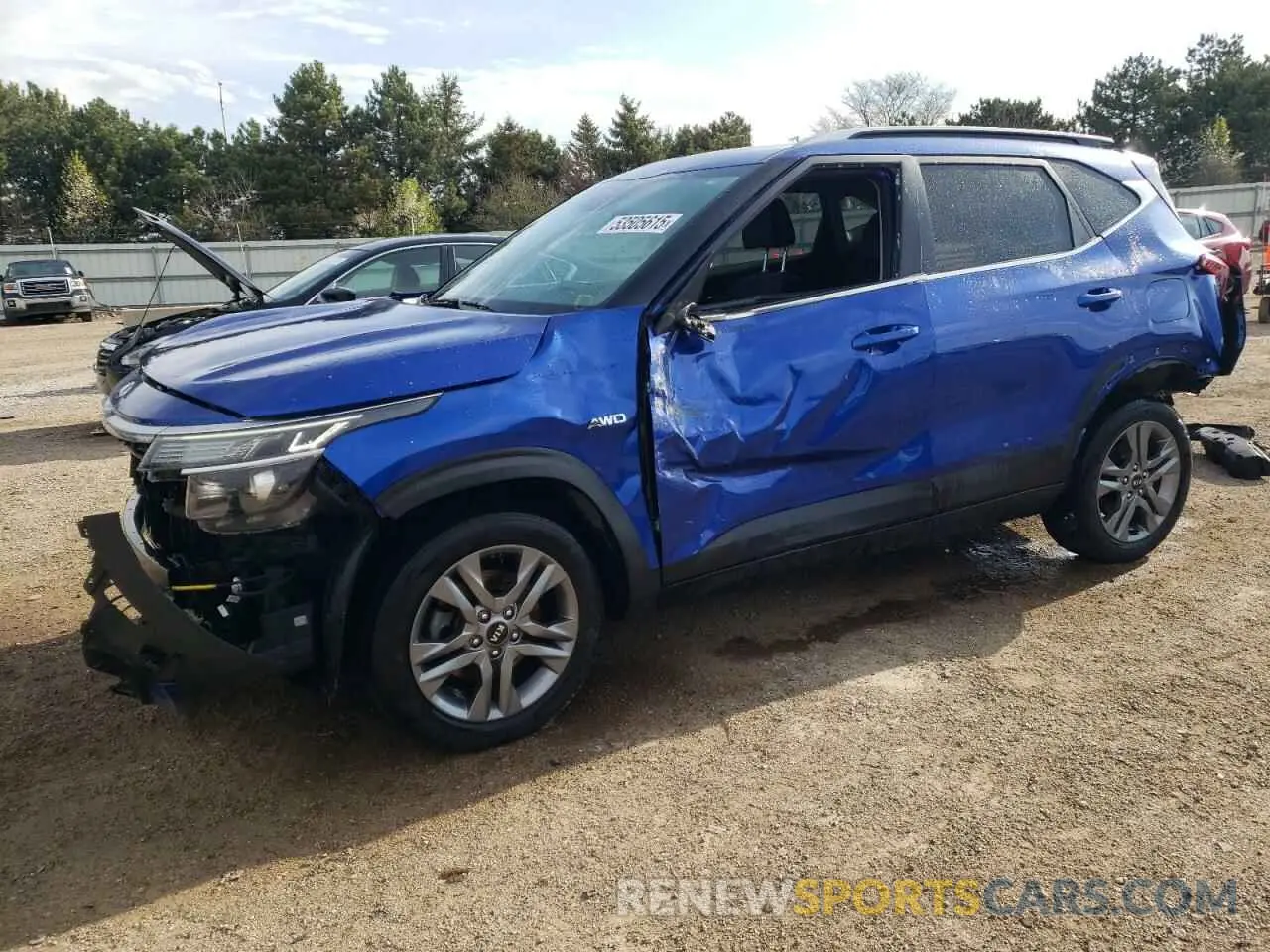 1 Photograph of a damaged car KNDEUCAA0M7134362 KIA SELTOS 2021