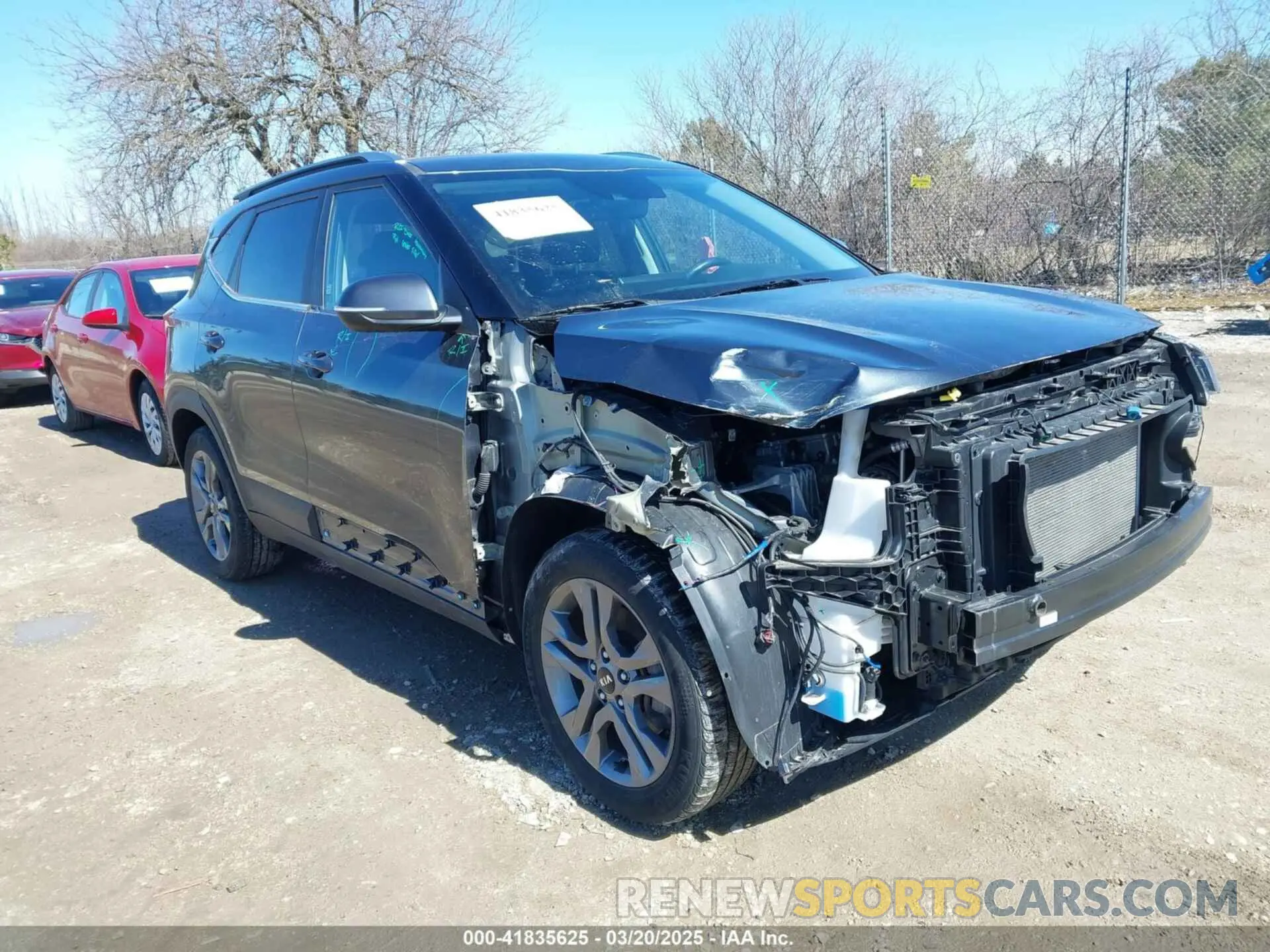 1 Photograph of a damaged car KNDEUCAA0M7179284 KIA SELTOS 2021