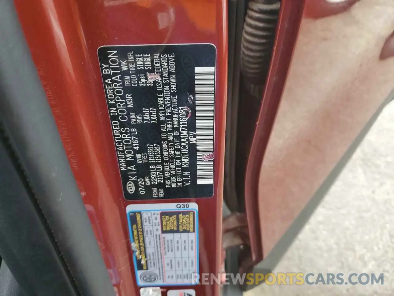 12 Photograph of a damaged car KNDEUCAA1M7116081 KIA SELTOS 2021