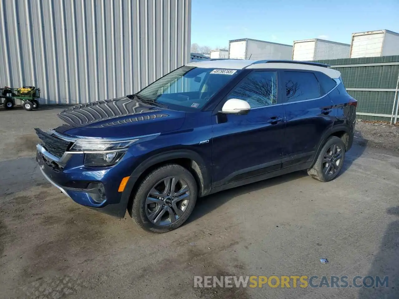 1 Photograph of a damaged car KNDEUCAA1M7130935 KIA SELTOS 2021