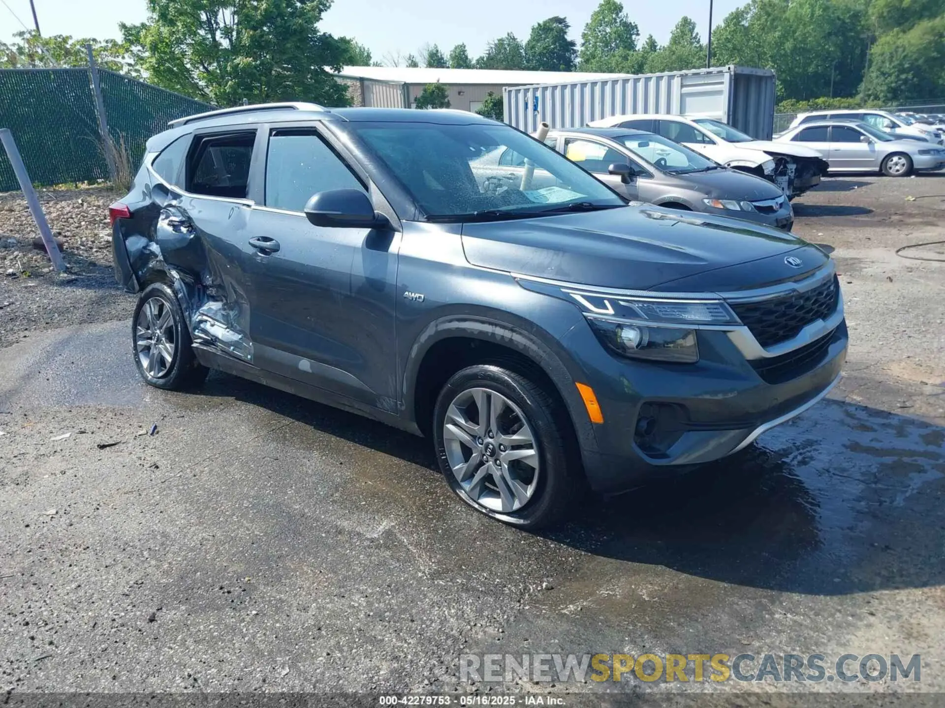 1 Photograph of a damaged car KNDEUCAA2M7149395 KIA SELTOS 2021