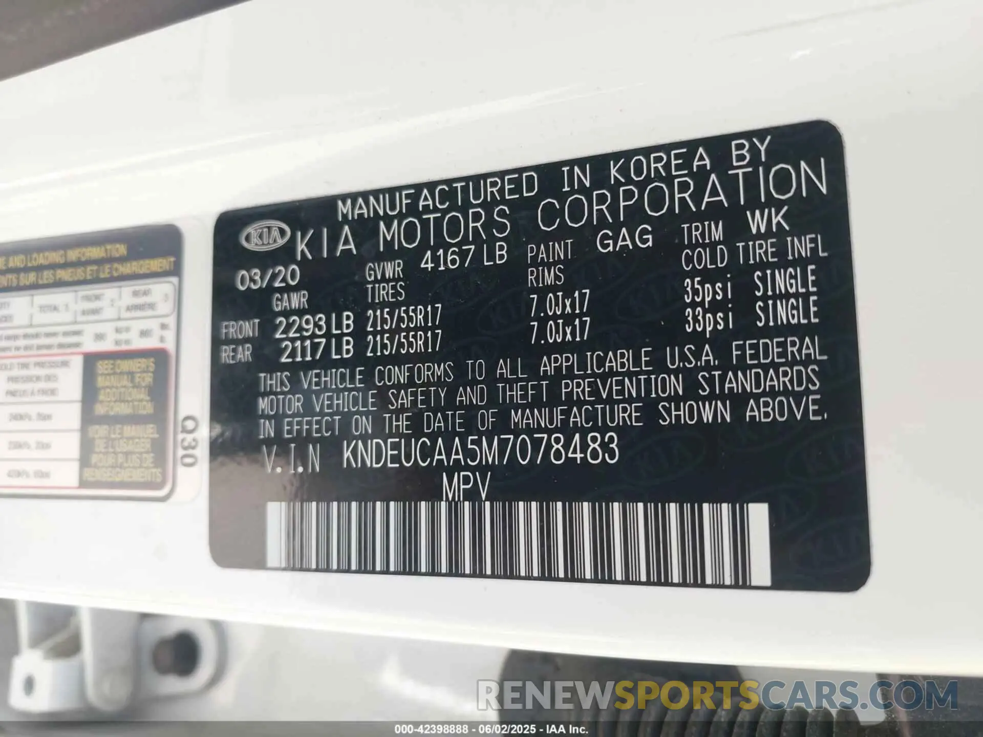 9 Photograph of a damaged car KNDEUCAA5M7078483 KIA SELTOS 2021