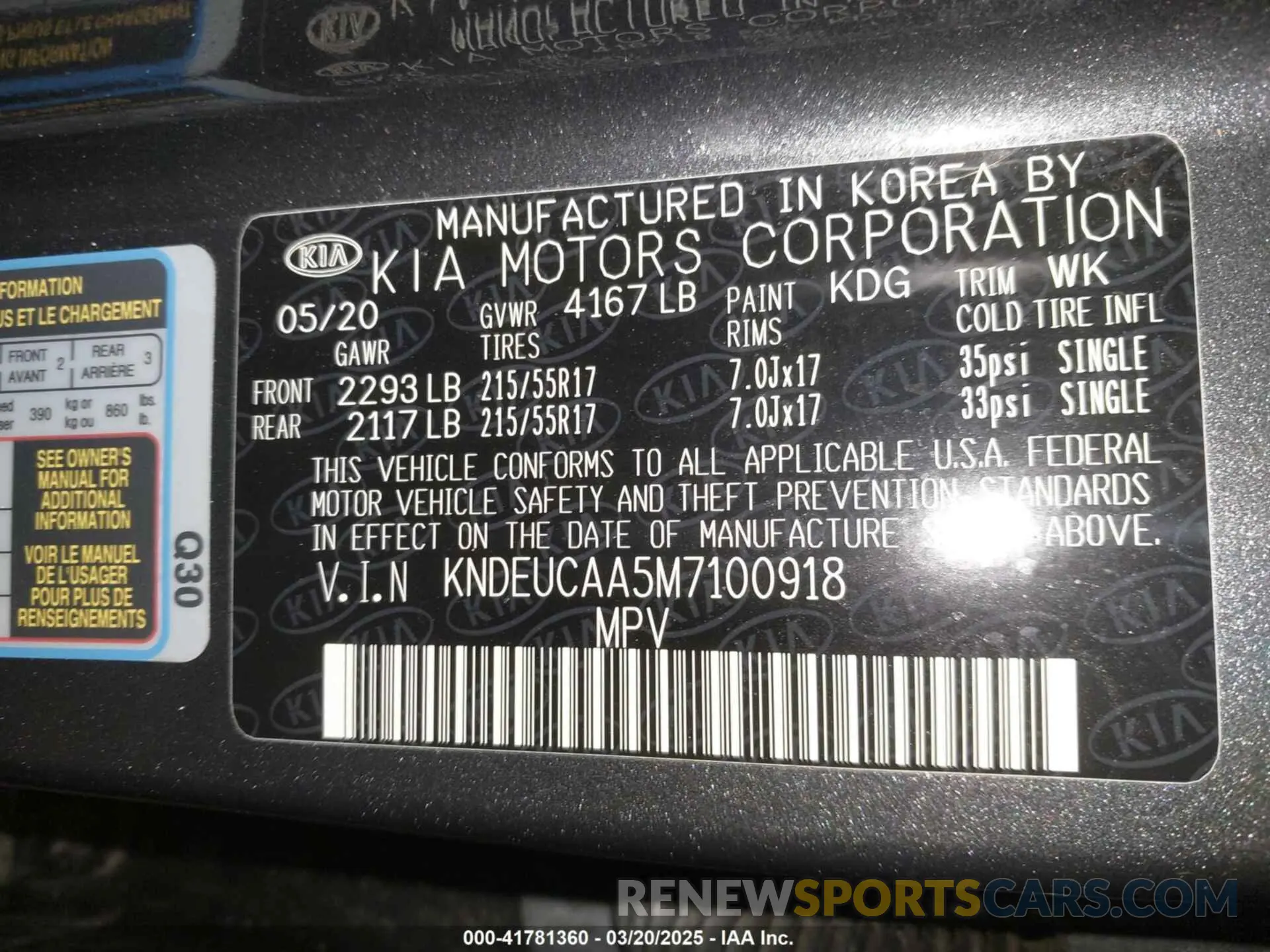9 Photograph of a damaged car KNDEUCAA5M7100918 KIA SELTOS 2021