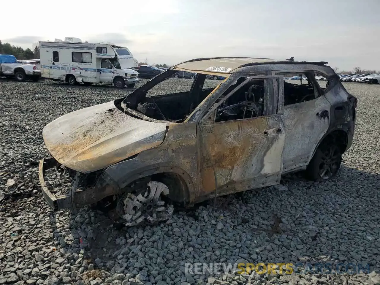 1 Photograph of a damaged car KNDEUCAA5M7160455 KIA SELTOS 2021