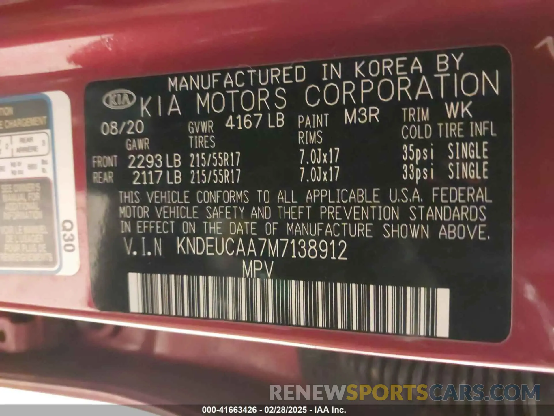 9 Photograph of a damaged car KNDEUCAA7M7138912 KIA SELTOS 2021