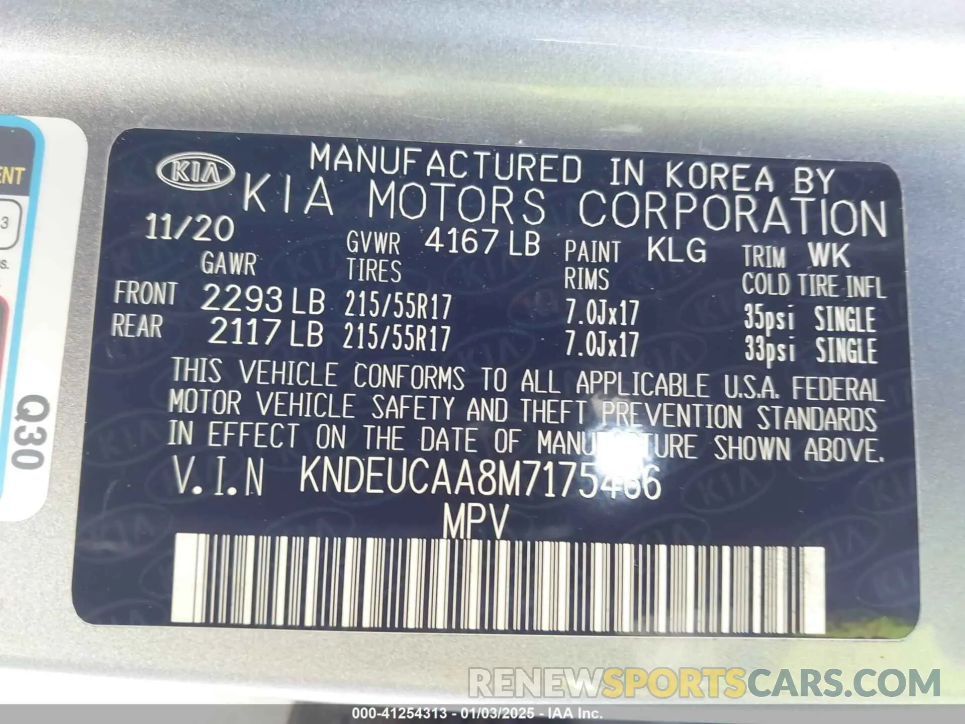 9 Photograph of a damaged car KNDEUCAA8M7175466 KIA SELTOS 2021