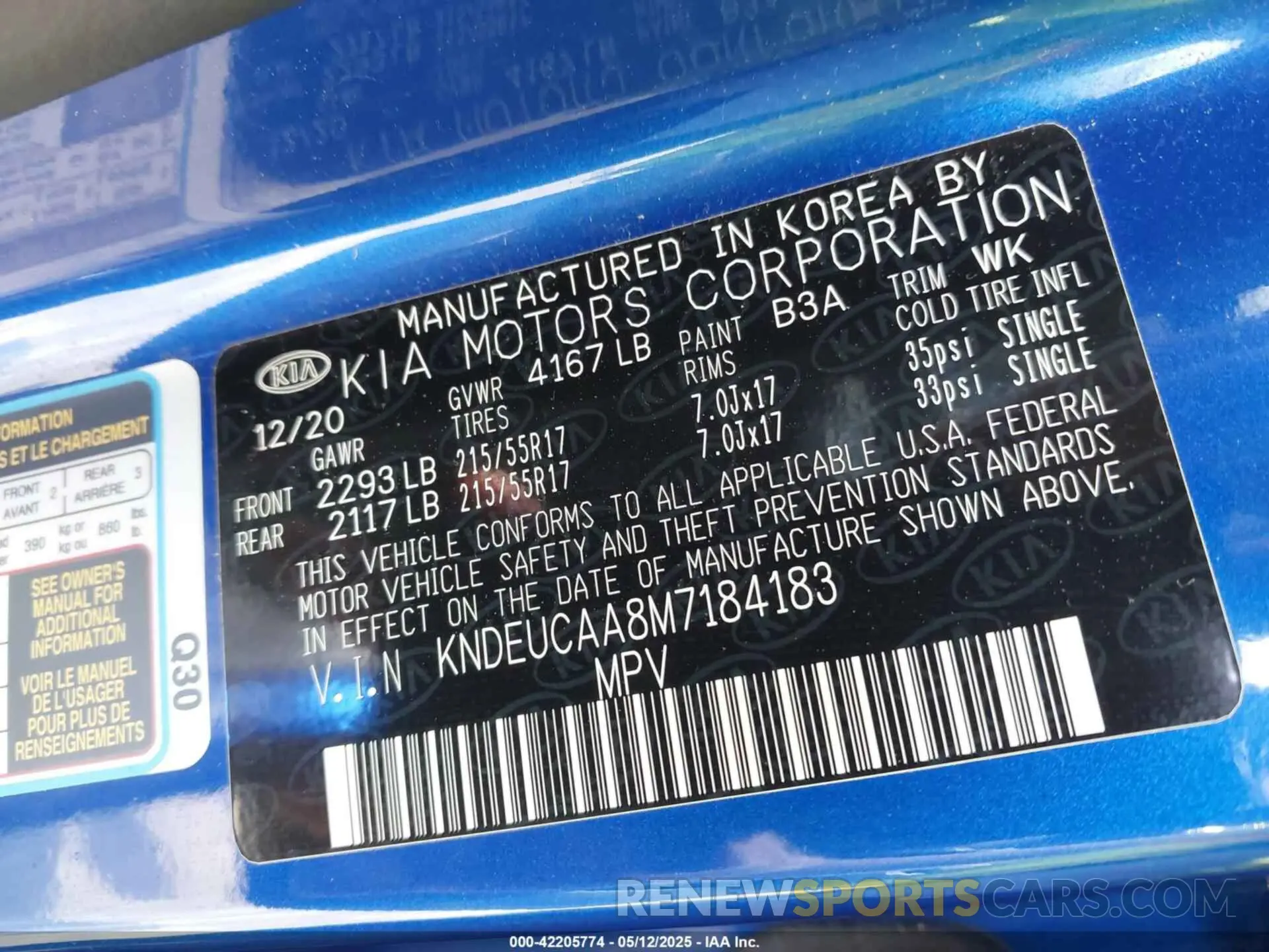 9 Photograph of a damaged car KNDEUCAA8M7184183 KIA SELTOS 2021