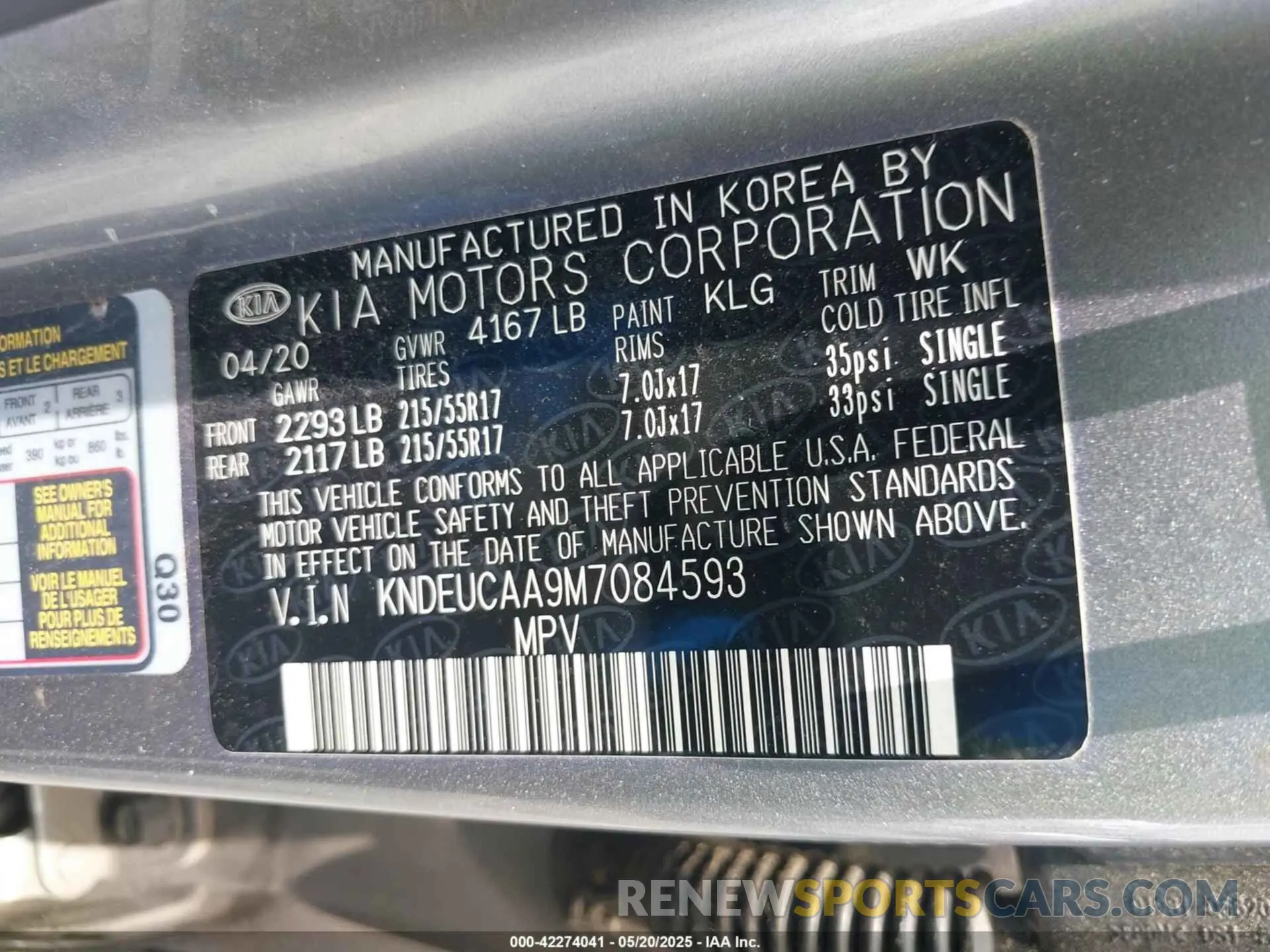 9 Photograph of a damaged car KNDEUCAA9M7084593 KIA SELTOS 2021