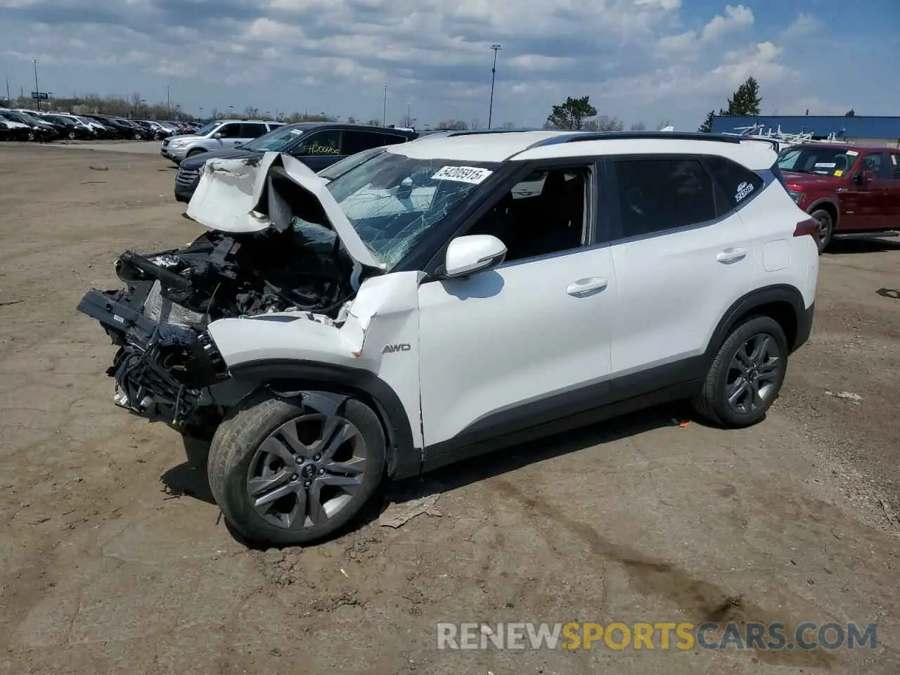 1 Photograph of a damaged car KNDEUCAA9M7149295 KIA SELTOS 2021