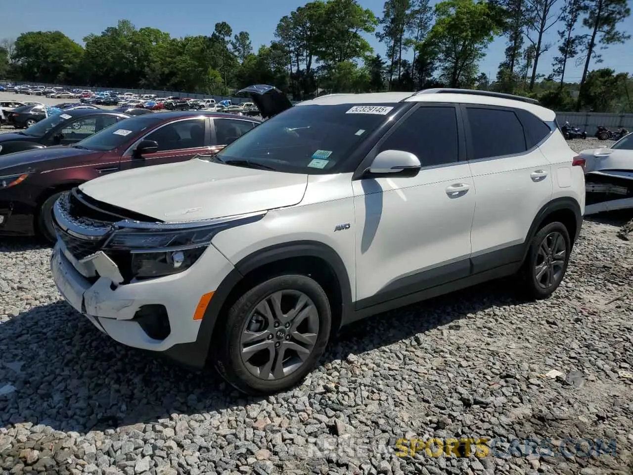 1 Photograph of a damaged car KNDEUCAA9M7209110 KIA SELTOS 2021