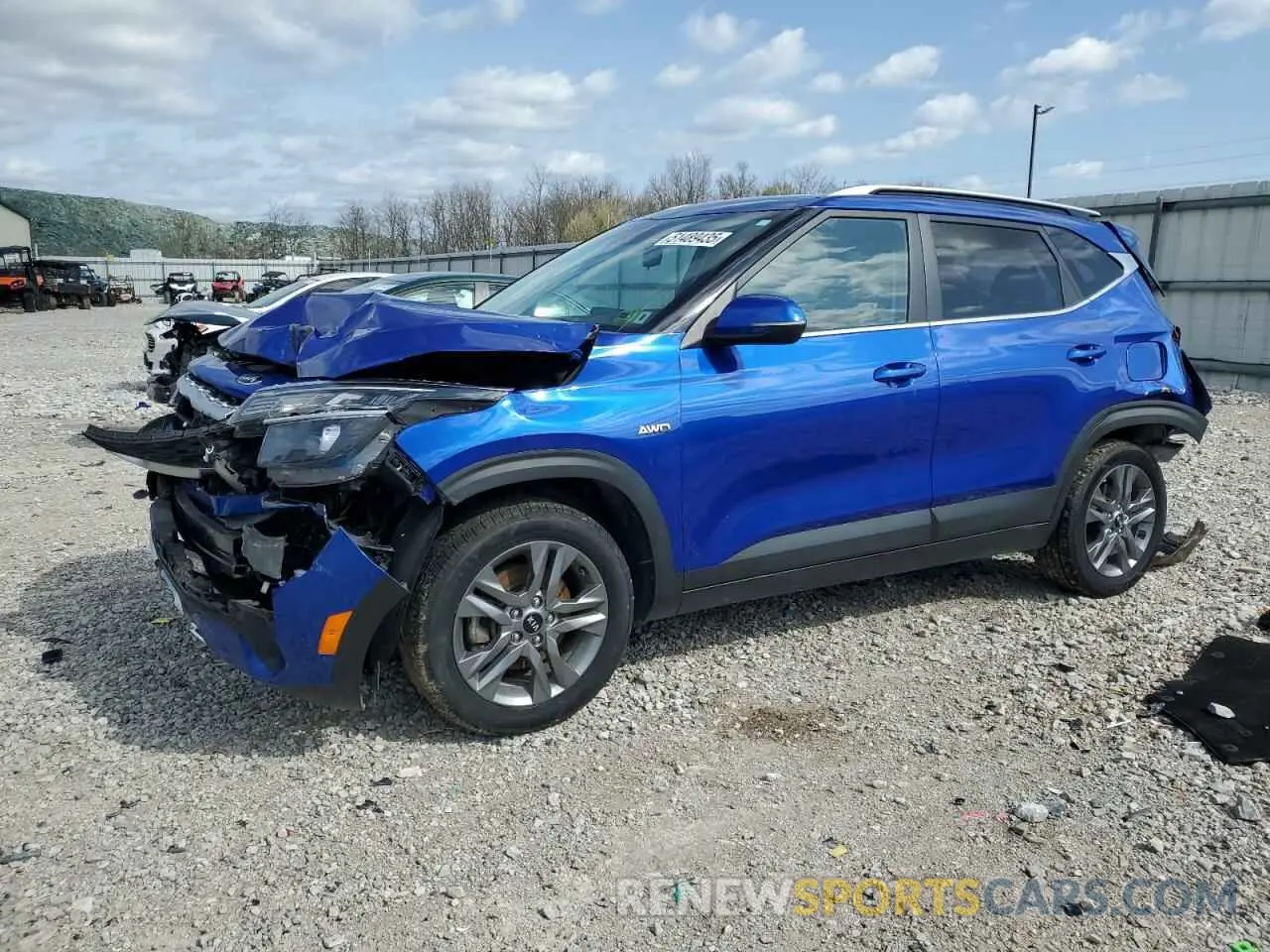 1 Photograph of a damaged car KNDEUCAAXM7133459 KIA SELTOS 2021