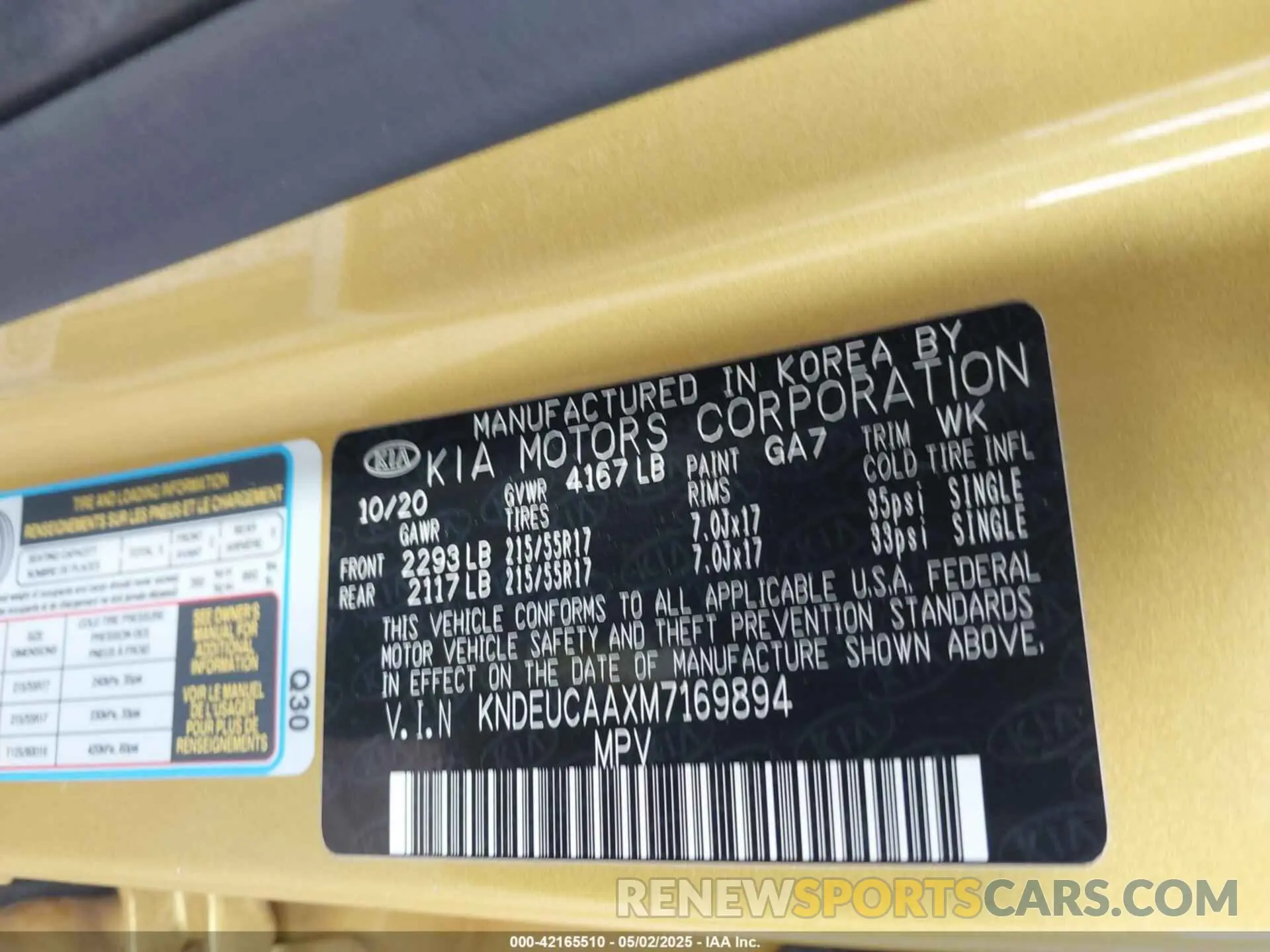 9 Photograph of a damaged car KNDEUCAAXM7169894 KIA SELTOS 2021