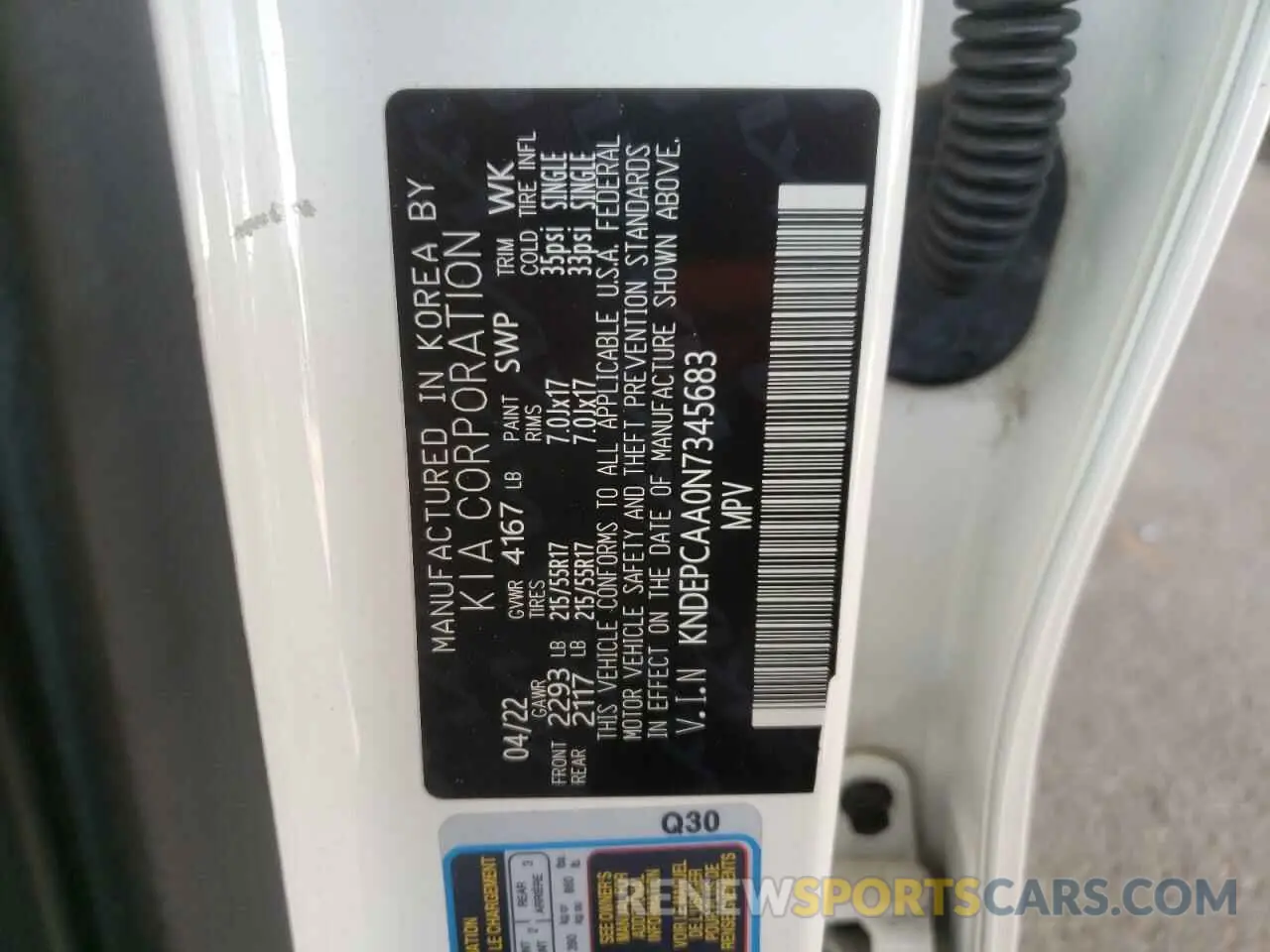 15 Photograph of a damaged car KNDEPCAA0N7345683 KIA SELTOS 2022