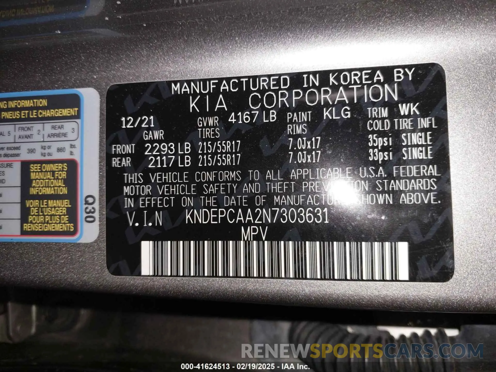 9 Photograph of a damaged car KNDEPCAA2N7303631 KIA SELTOS 2022
