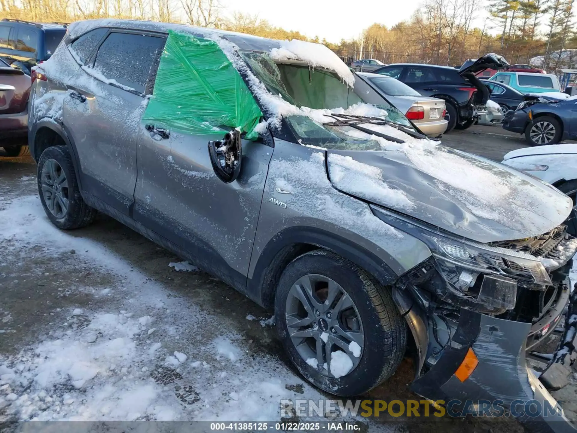 1 Photograph of a damaged car KNDEPCAA6N7333330 KIA SELTOS 2022