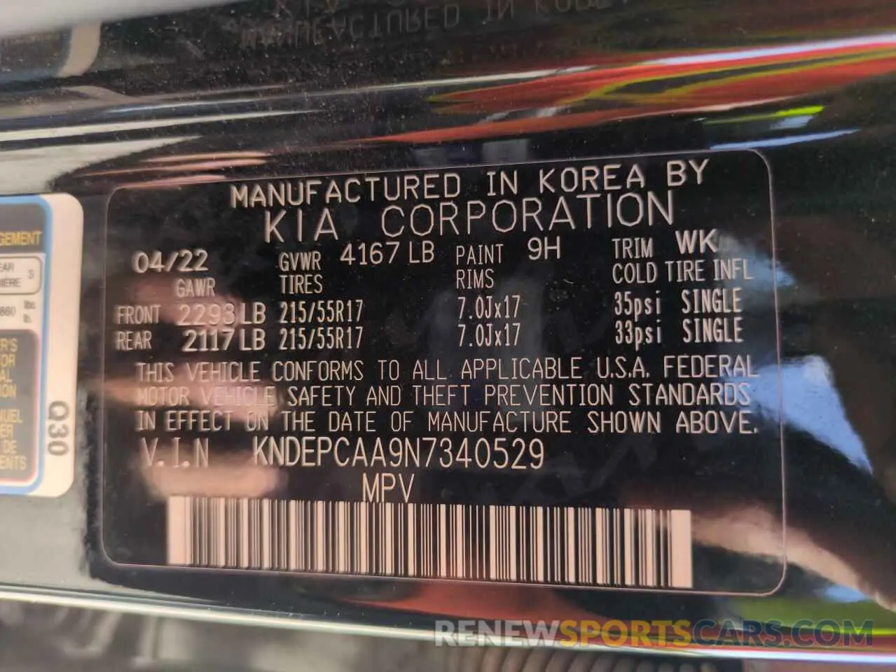 13 Photograph of a damaged car KNDEPCAA9N7340529 KIA SELTOS 2022