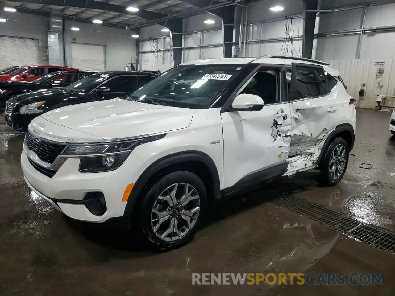 1 Photograph of a damaged car KNDERCAA5N7245525 KIA SELTOS 2022