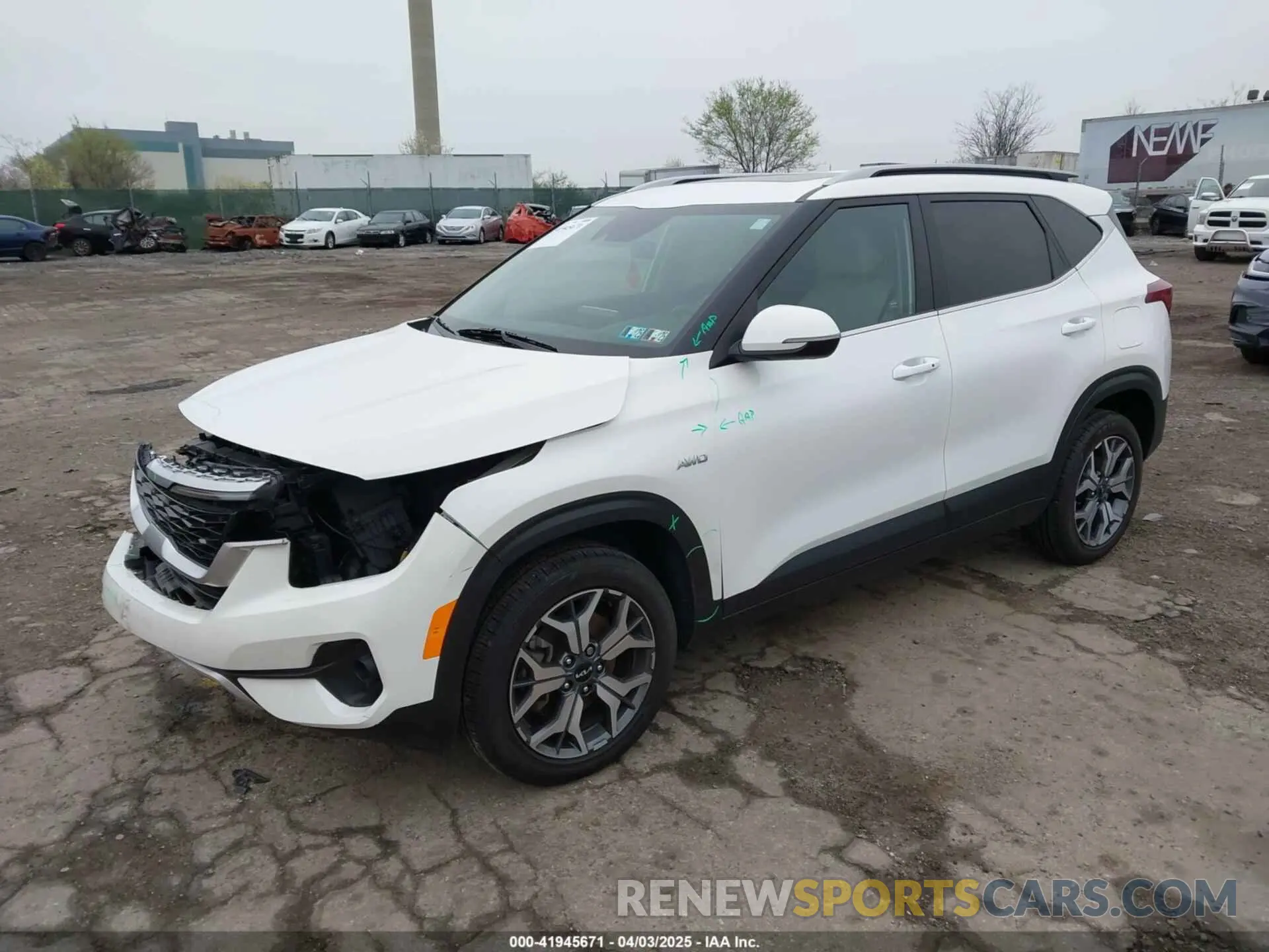 2 Photograph of a damaged car KNDERCAA6N7271678 KIA SELTOS 2022