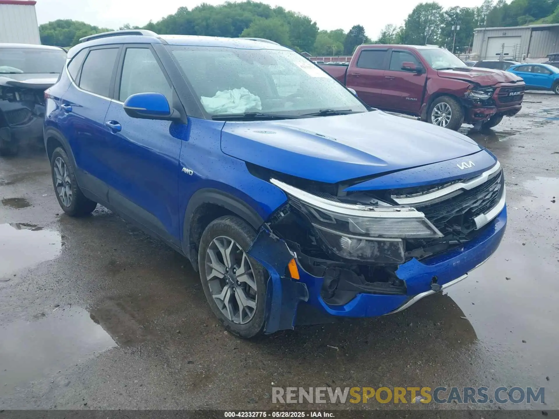 1 Photograph of a damaged car KNDERCAA8N7237970 KIA SELTOS 2022