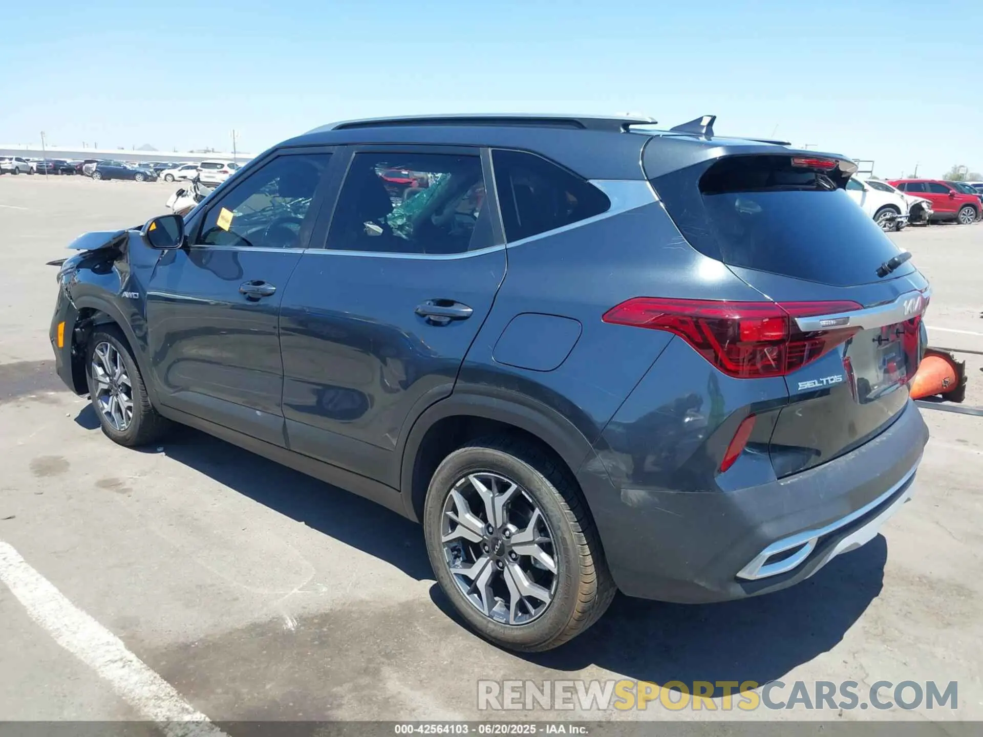 3 Photograph of a damaged car KNDERCAA9N7299054 KIA SELTOS 2022