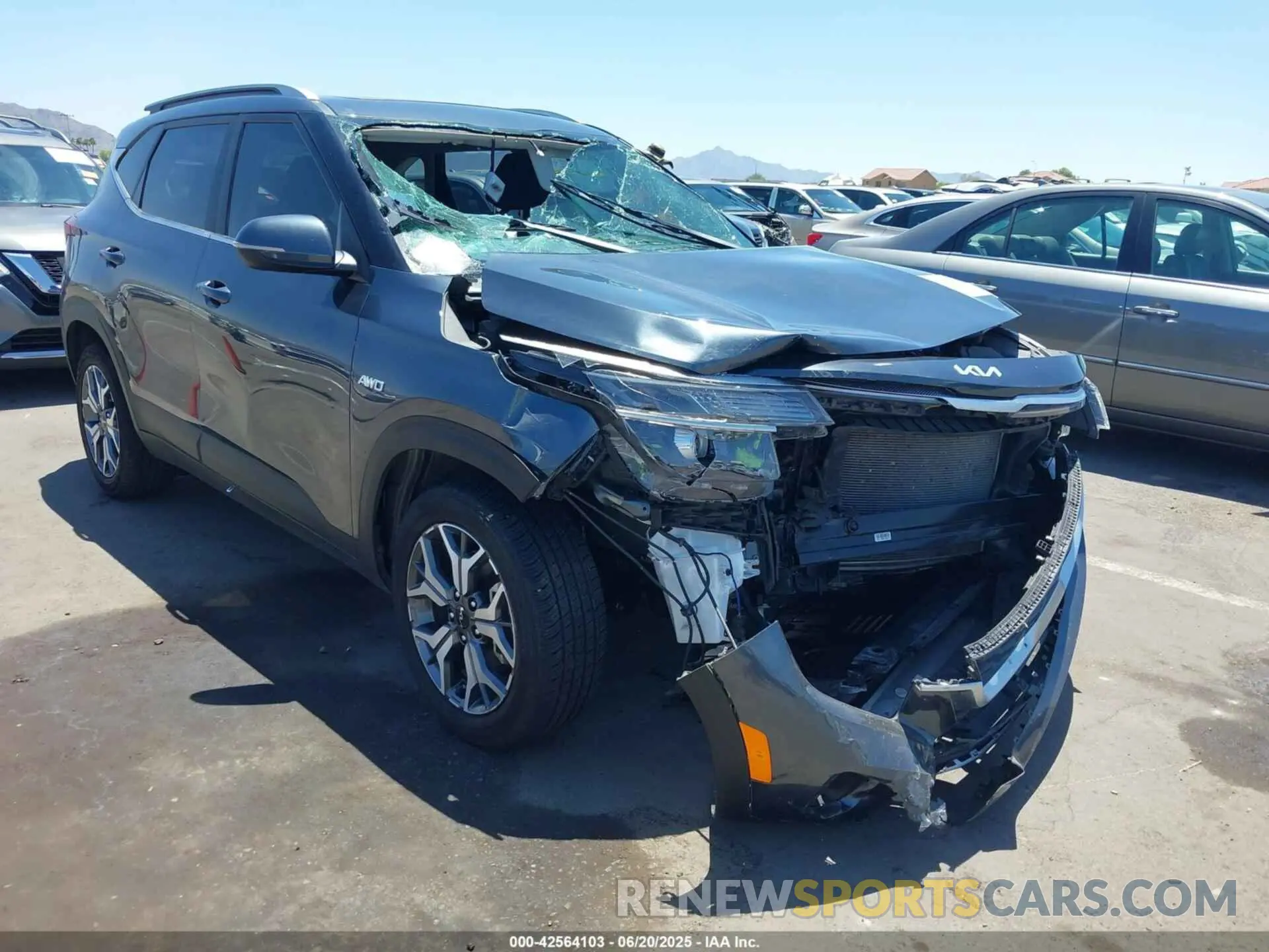 6 Photograph of a damaged car KNDERCAA9N7299054 KIA SELTOS 2022