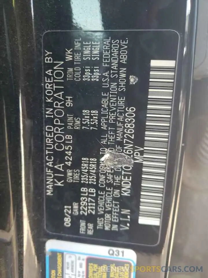 14 Photograph of a damaged car KNDETCA26N7268306 KIA SELTOS 2022