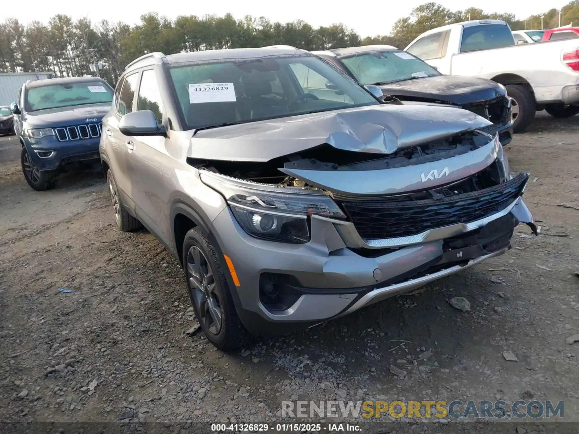 1 Photograph of a damaged car KNDEU2AA3N7315127 KIA SELTOS 2022
