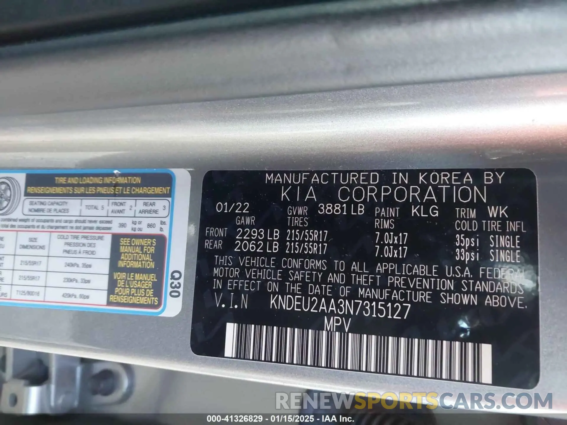 9 Photograph of a damaged car KNDEU2AA3N7315127 KIA SELTOS 2022